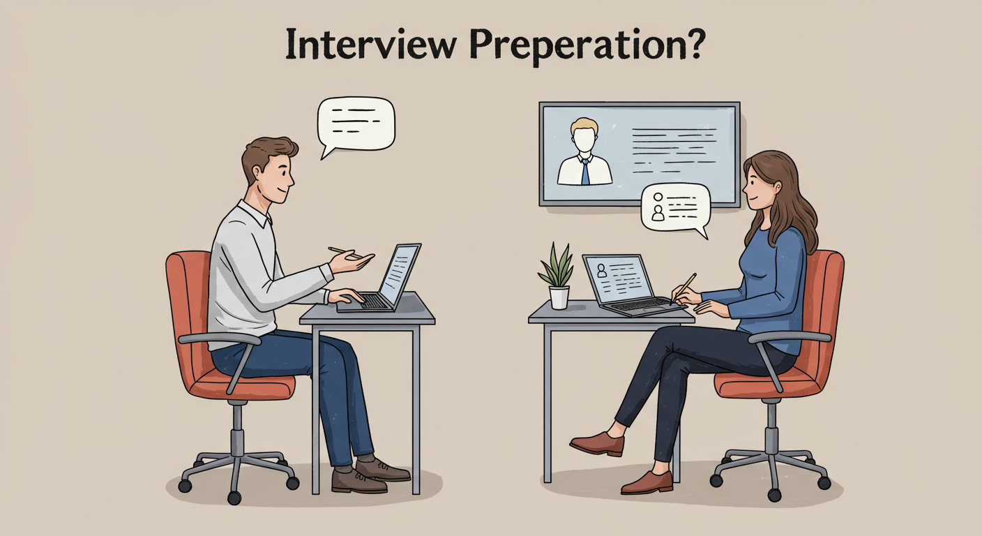 面接練習の様子