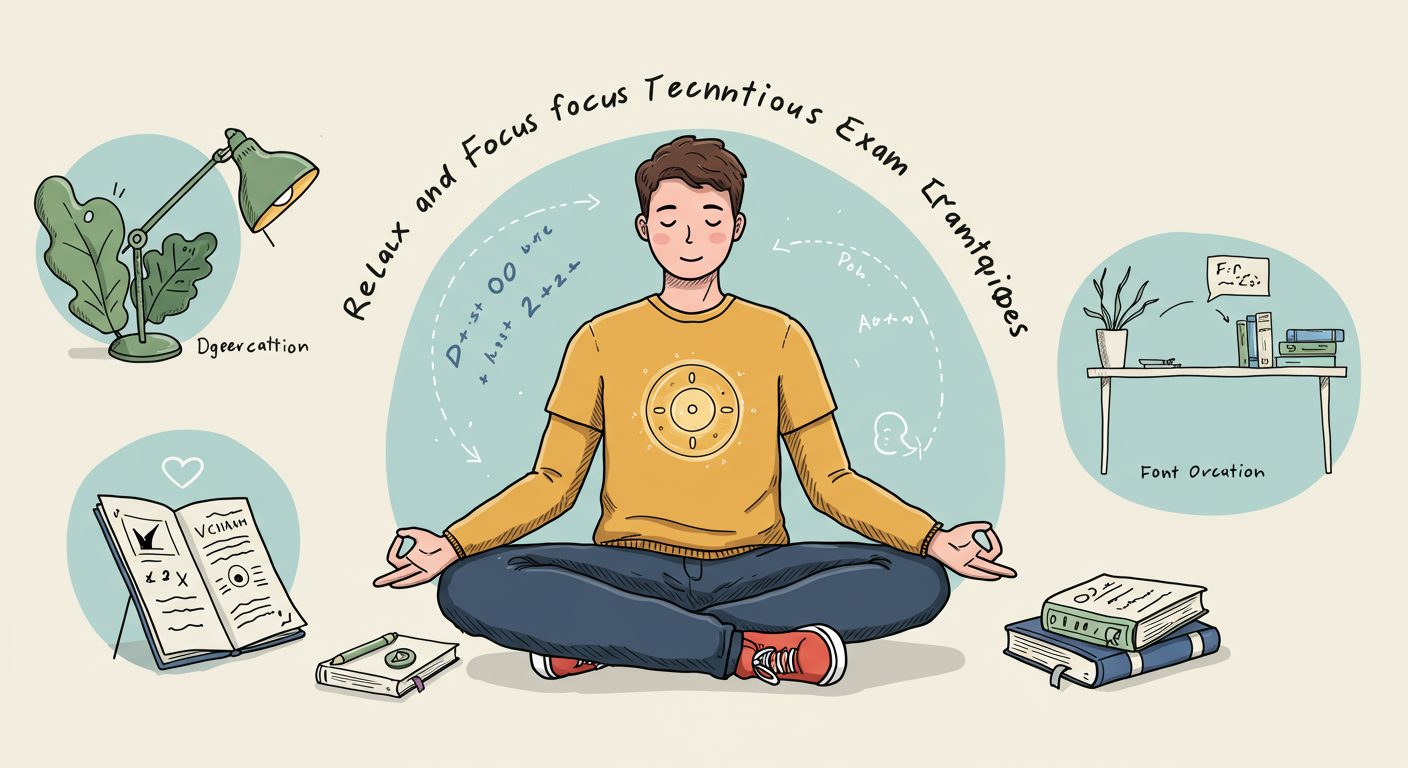 リラックス法と集中力を高める様子