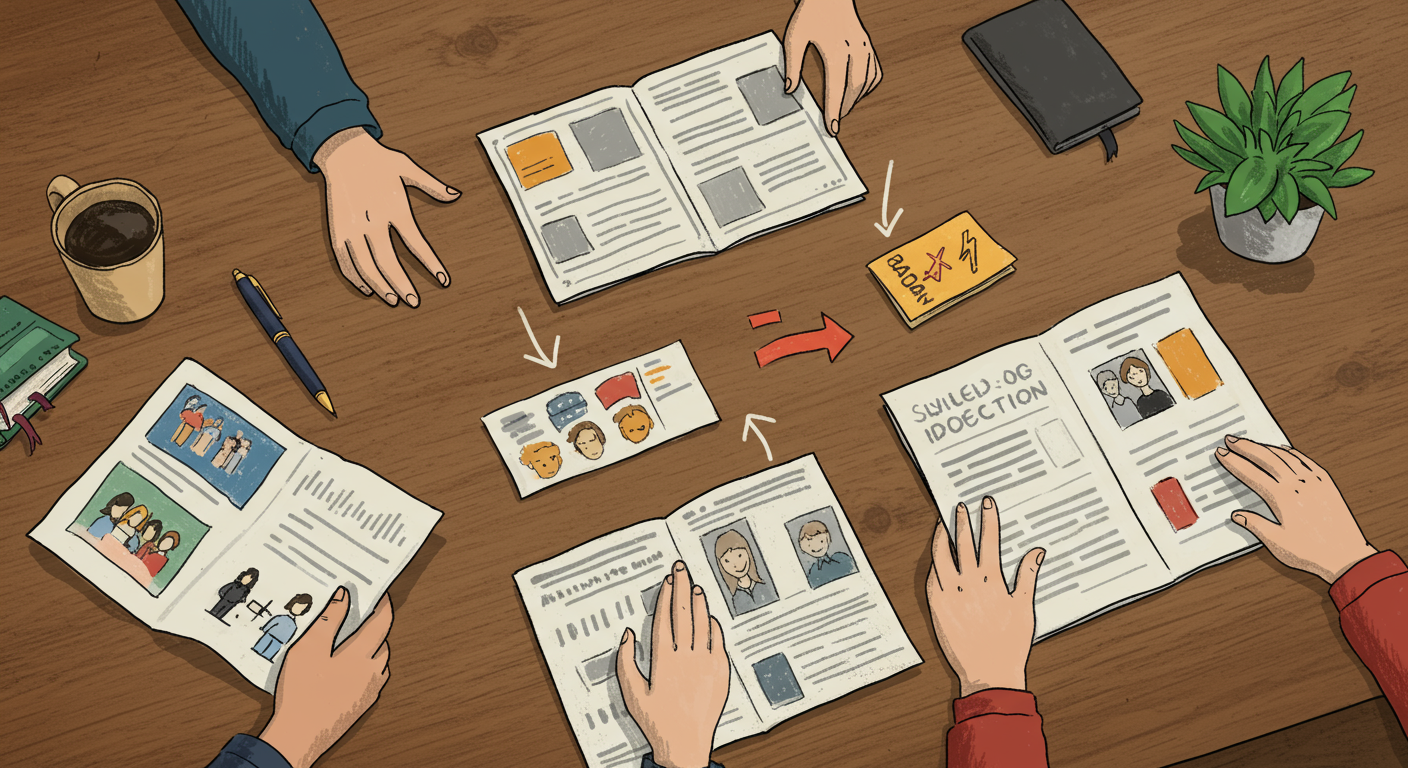 併願校選びと学校比較の様子