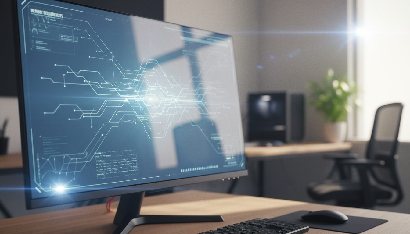 Windows 11システム要件とメモリ容量の関係を示すイメージ