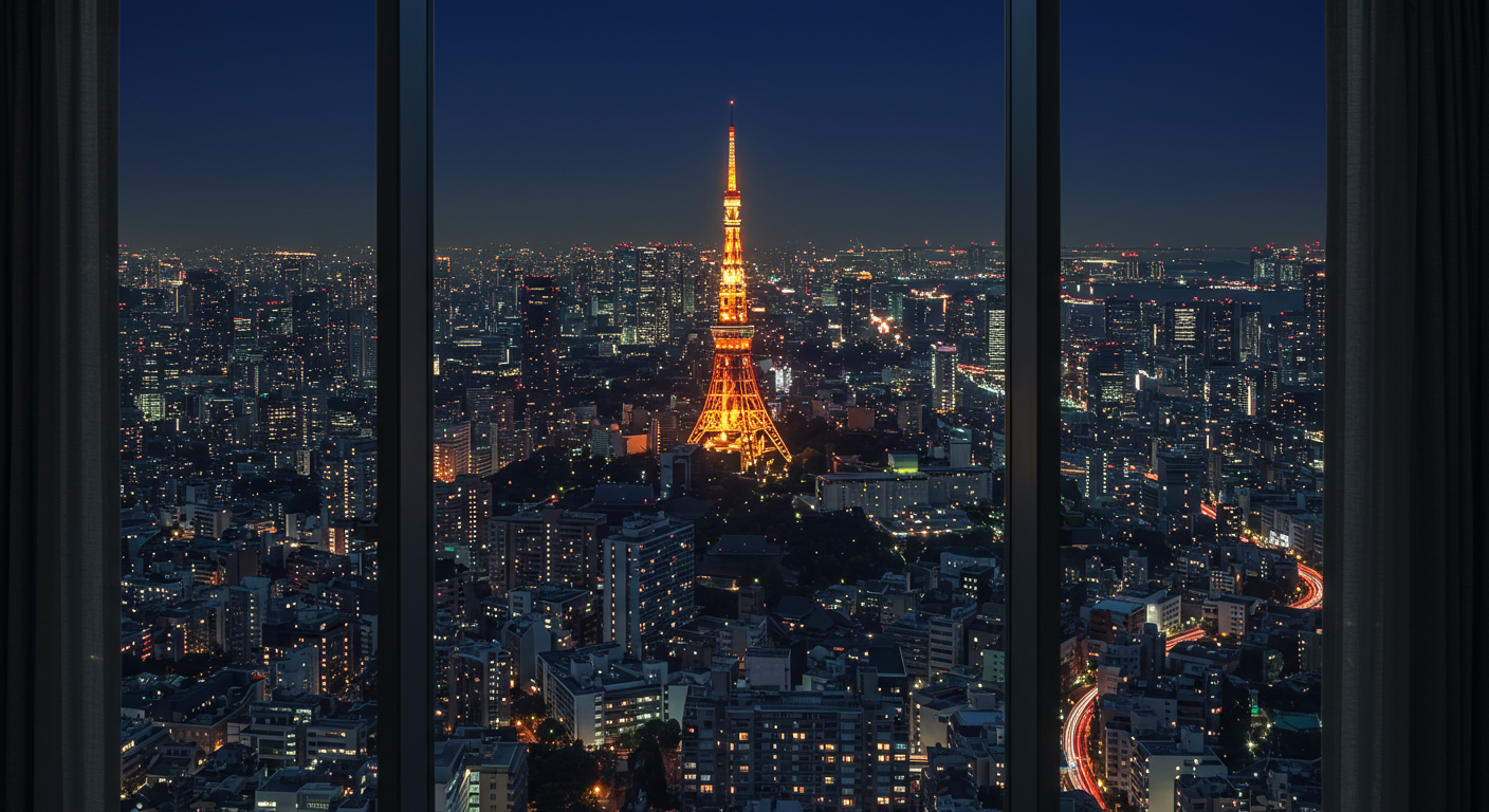 麻布台から見る東京の夜景