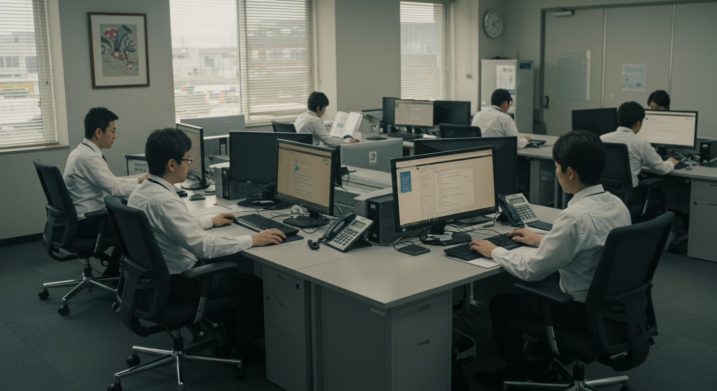 公共機関のオフィスでOffice LTSCを使用している様子