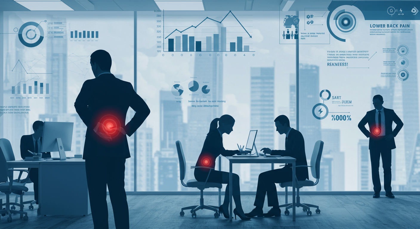 腰痛が労働生産性に与える影響を示す図表