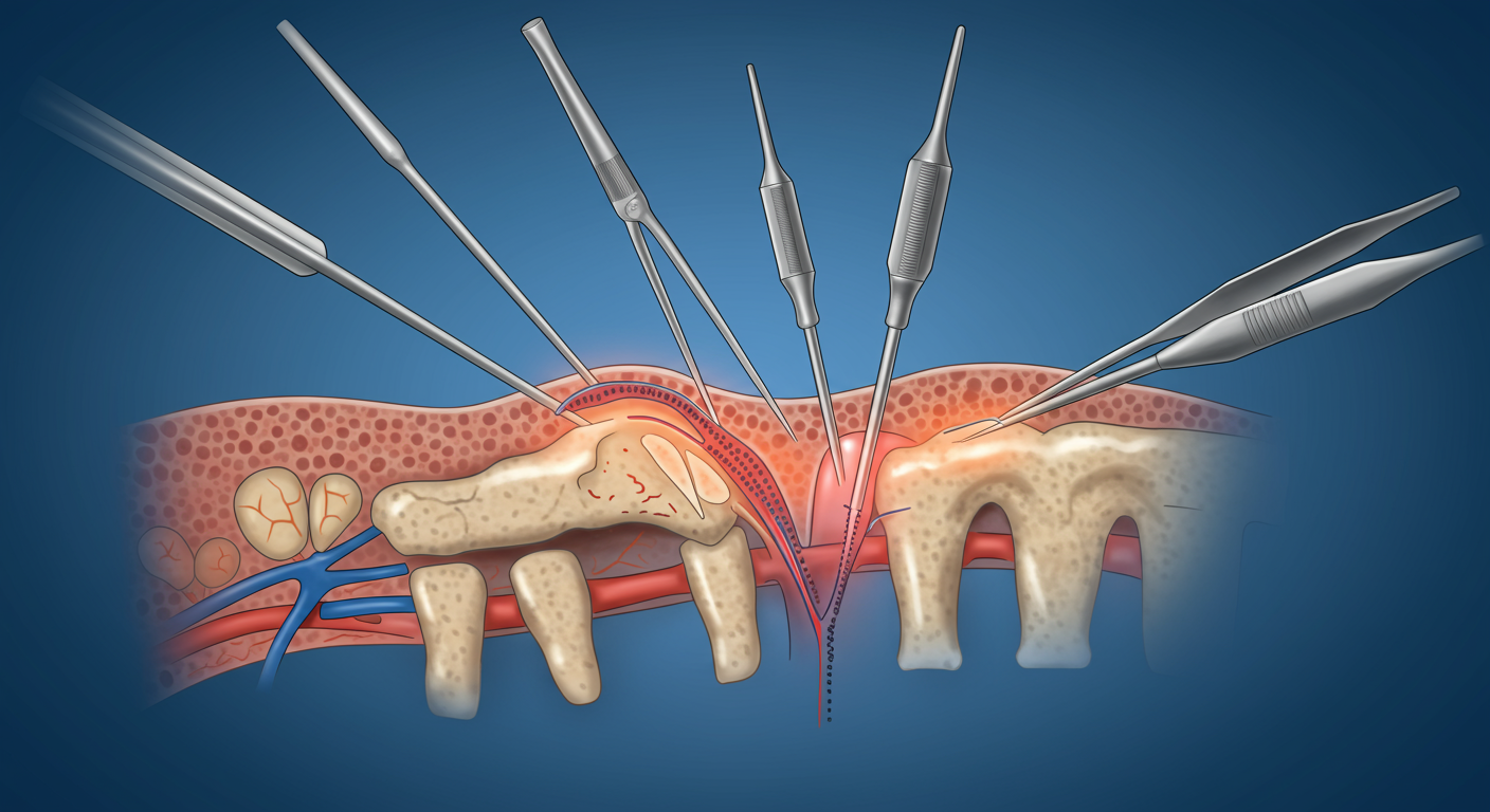 最新の低侵襲腰痛治療の様子
