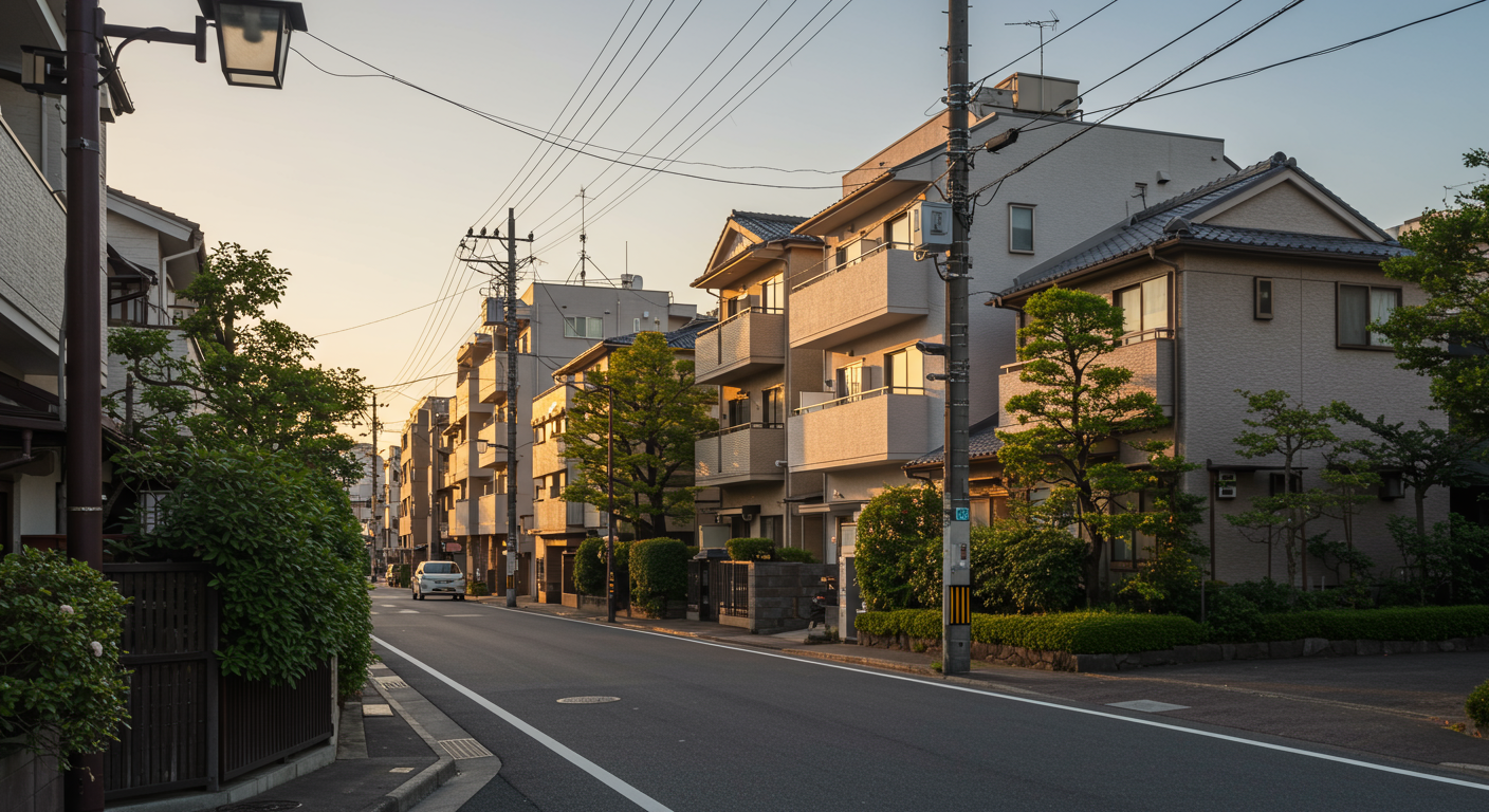 麻布狸穴町の街並み