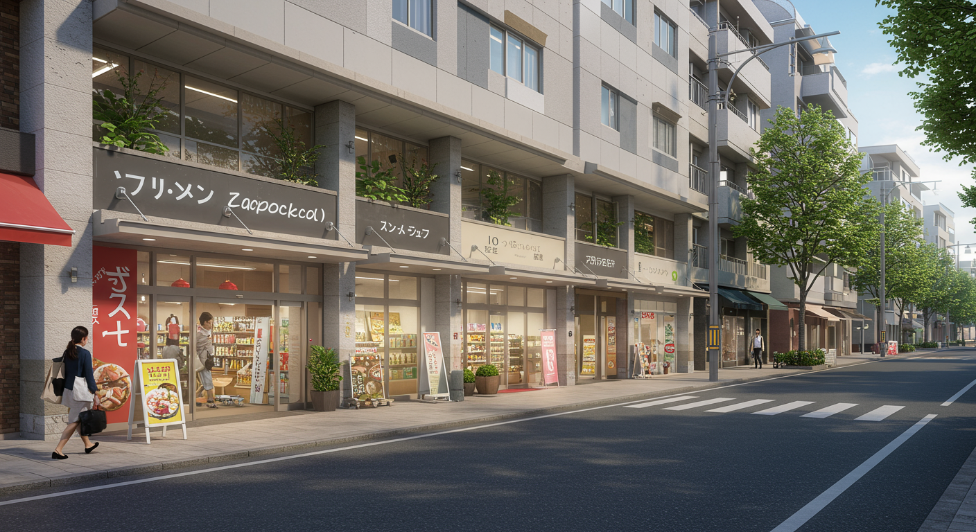 麻布狸穴町周辺の商業施設