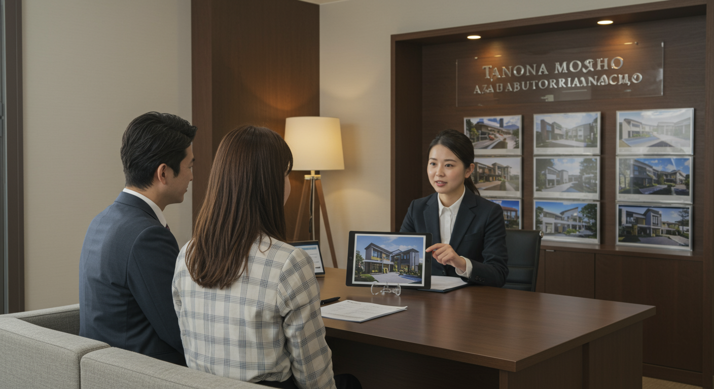 不動産相談でアドバイスを受けるカップル