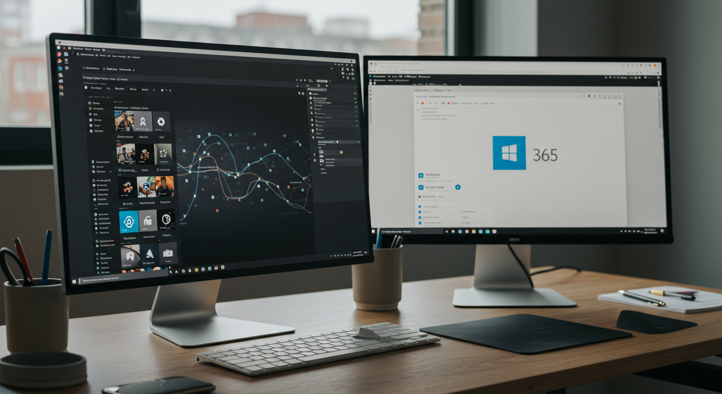 Office 2024とMicrosoft 365の比較を示す様子