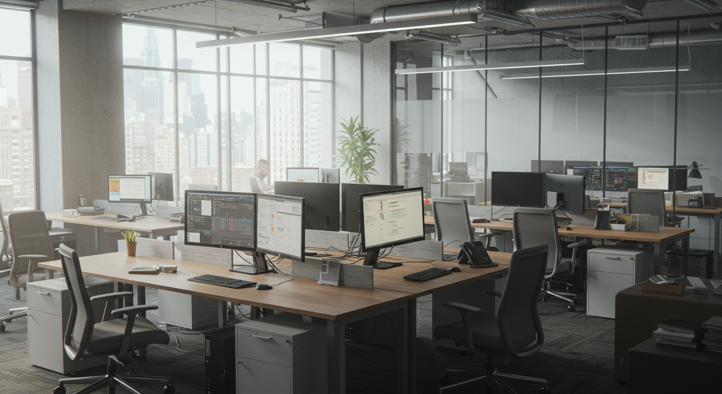 企業のオフィス環境でのボリュームライセンス管理画面