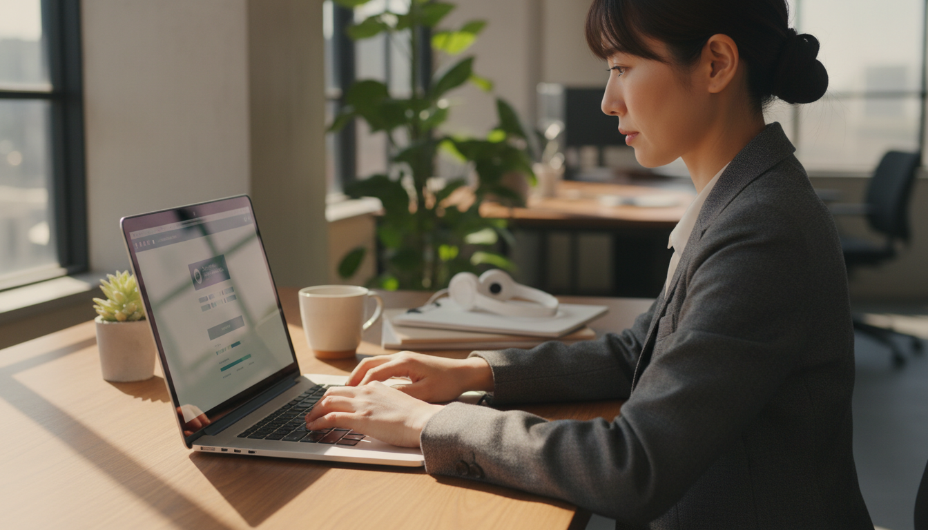 特殊車両通行許可のオンライン申請システムを利用するイメージ