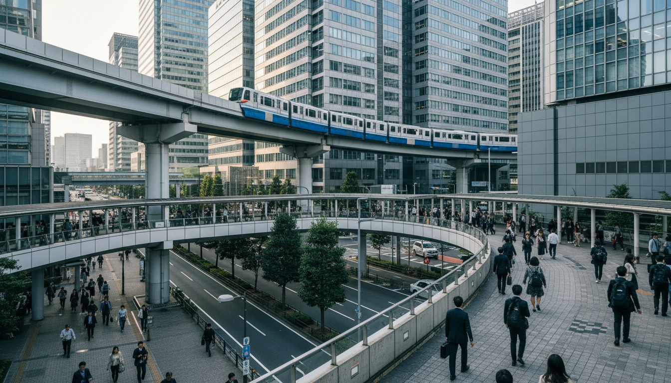 汐留駅周辺の交通ネットワーク