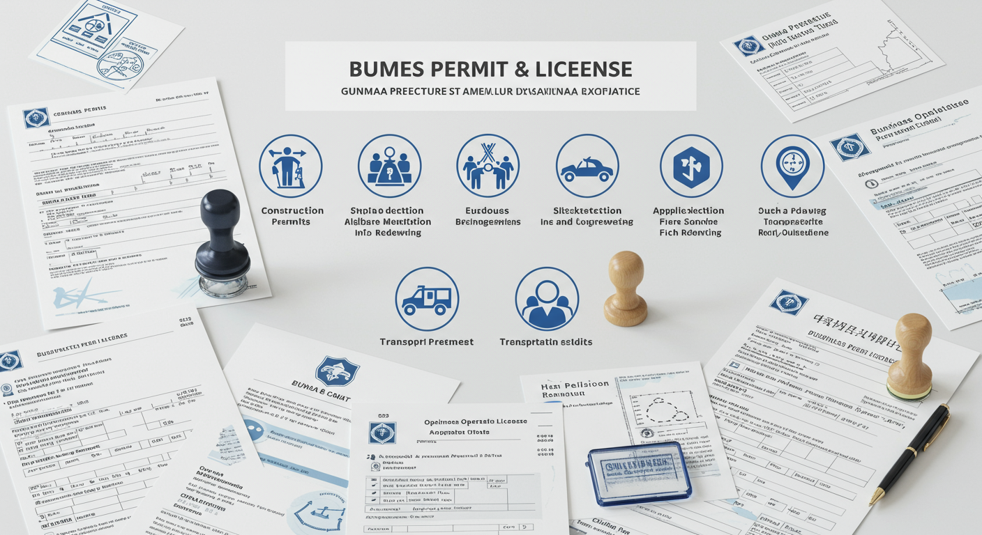 群馬県で必要な主な許認可申請の種類