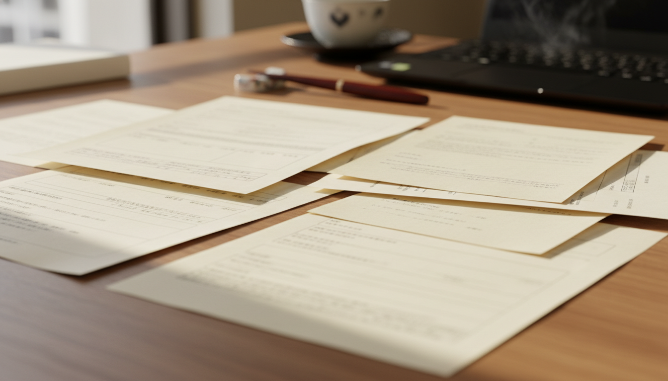 特殊車両通行許可証の書類イメージ