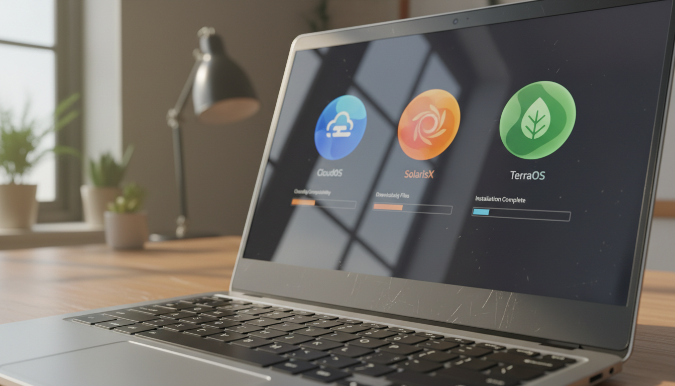Linuxディストリビューションの選択画面イメージ
