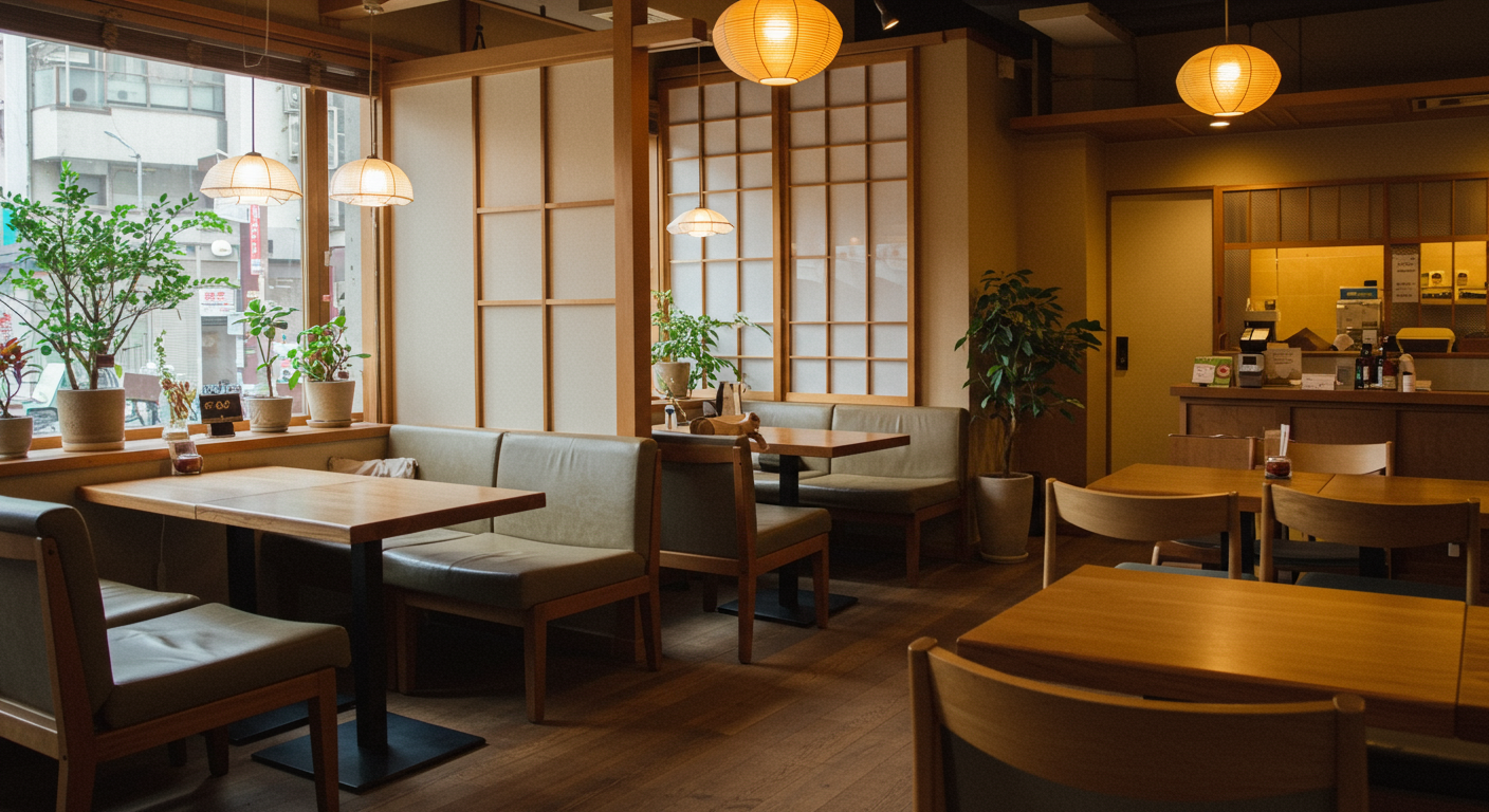 赤坂の落ち着いたカフェ
