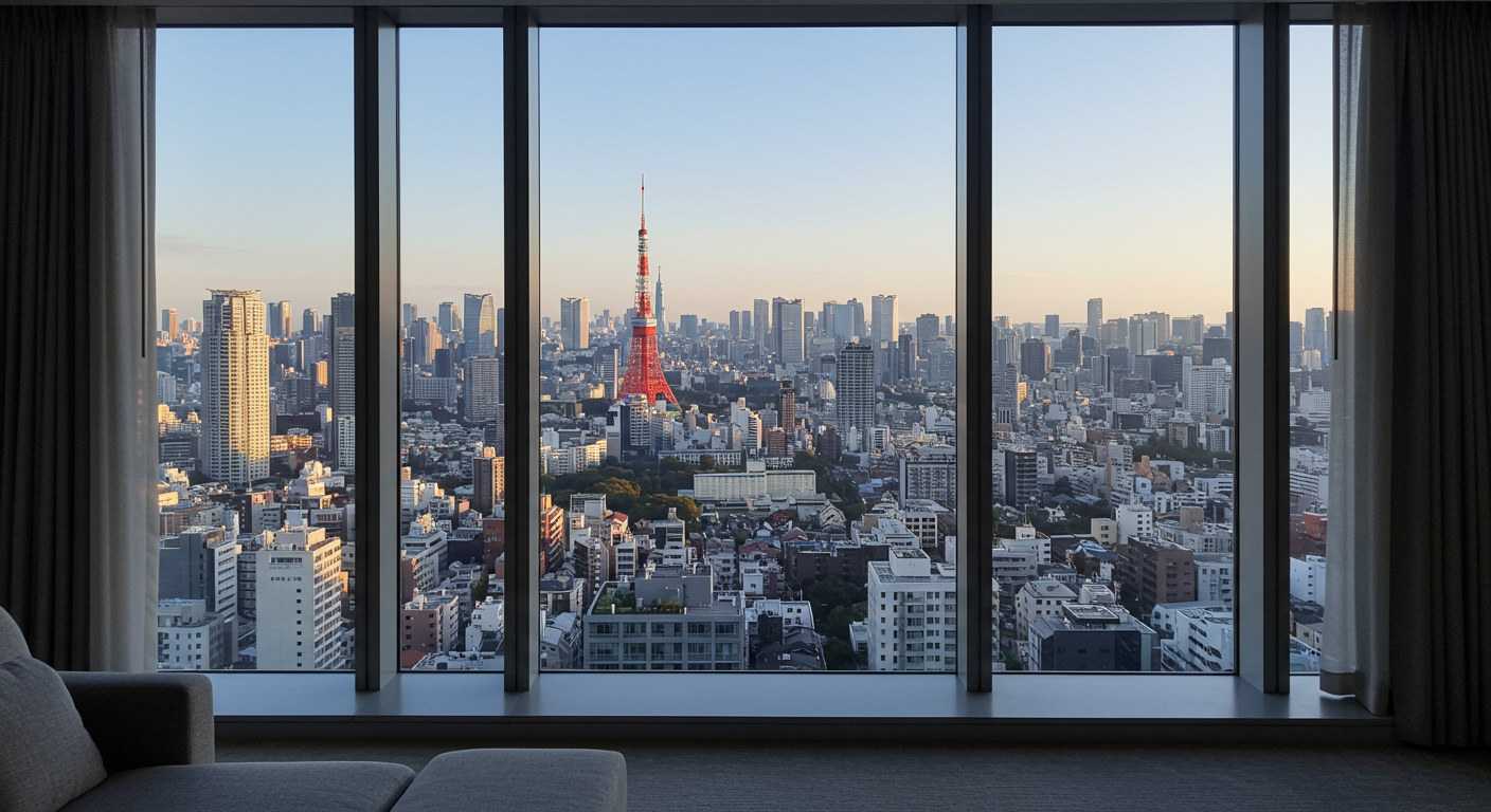 赤坂の高層マンションからの眺望