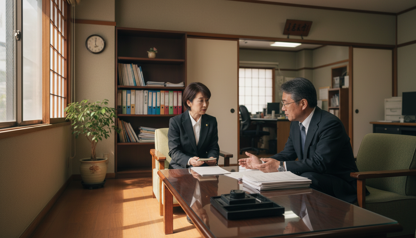 特殊車両通行許可の申請手続きサポート風景