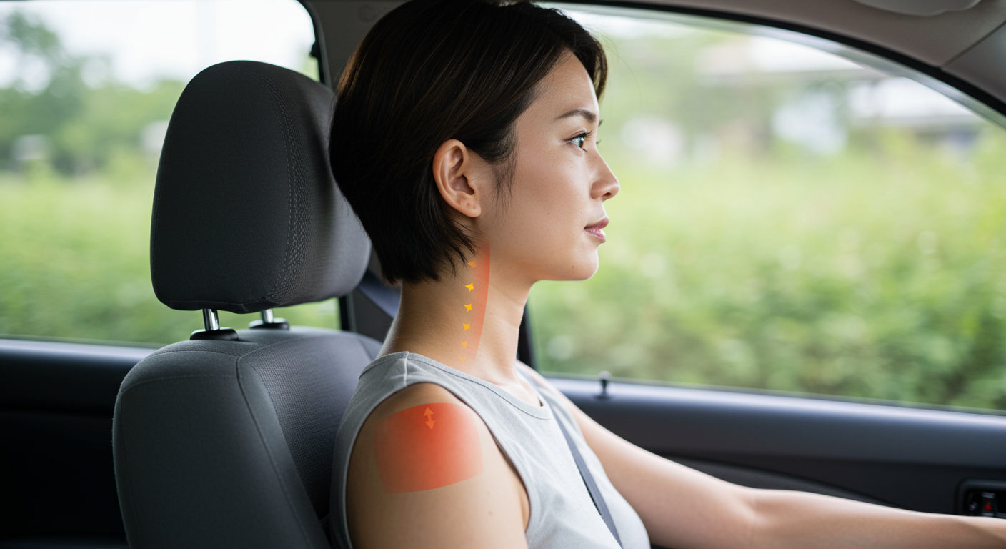 首に負担をかけない正しい運転姿勢