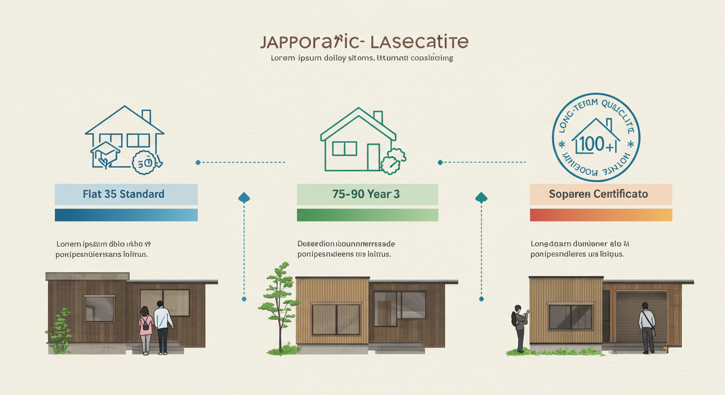 住宅の種類別耐用年数の比較図