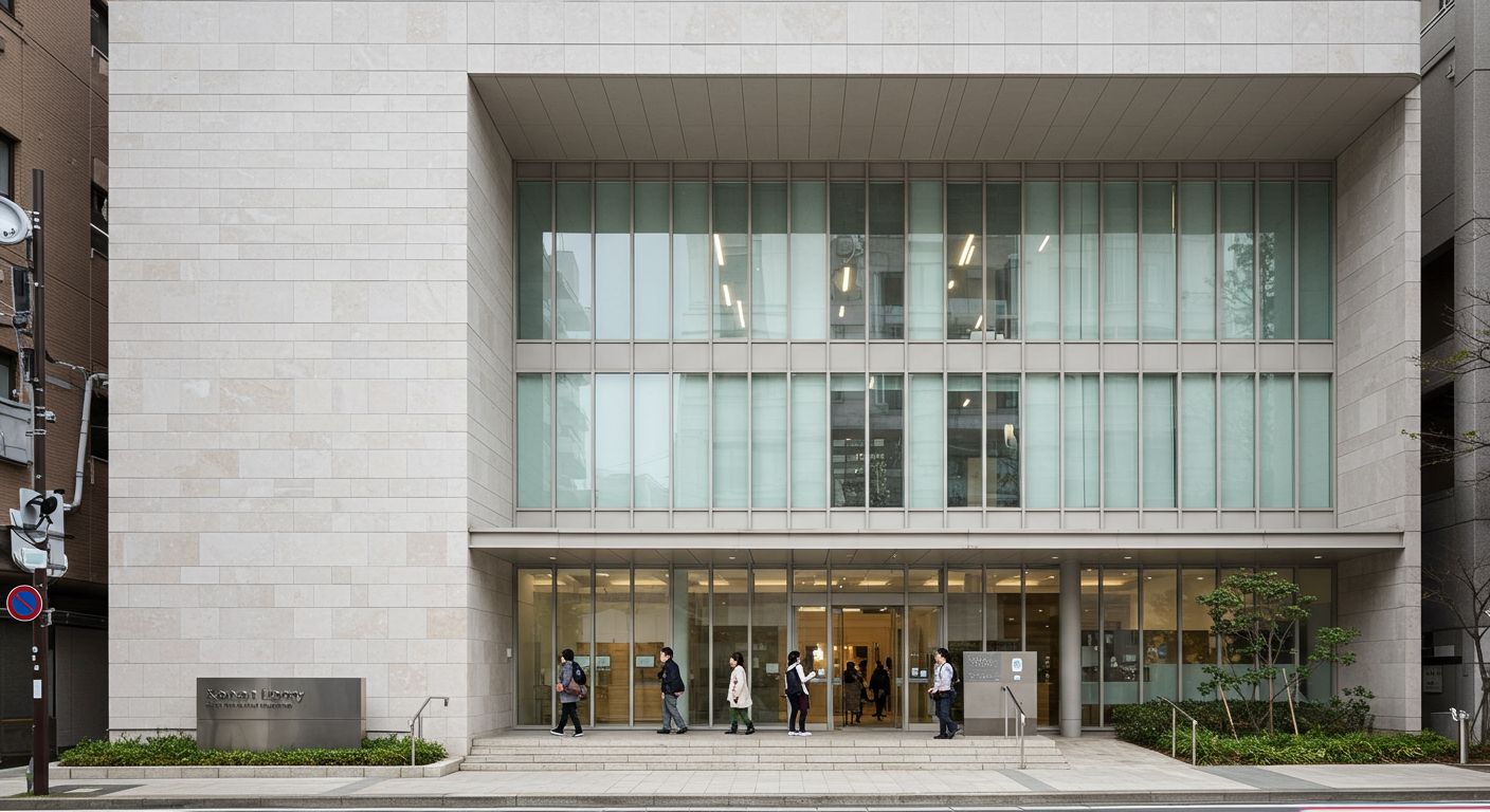 港南図書館の外観