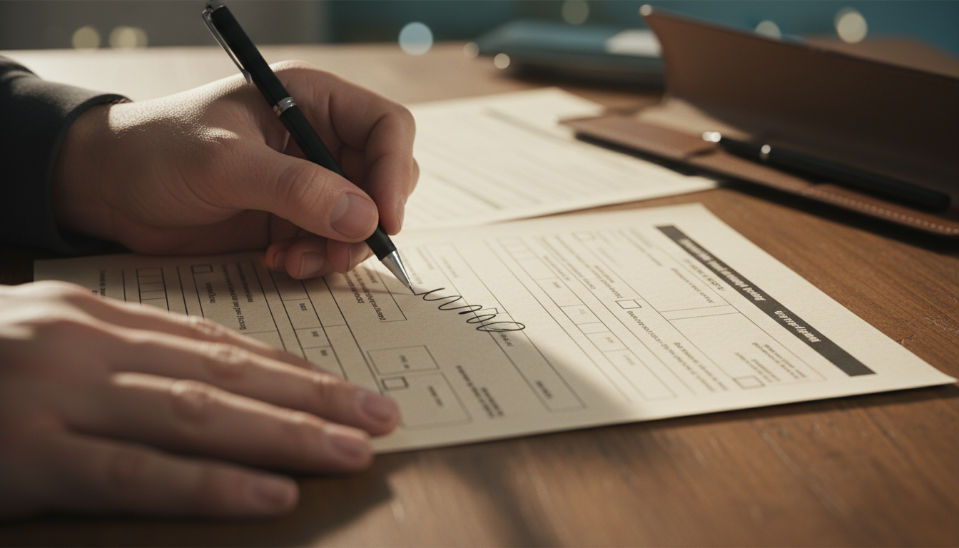 特殊車両申請書の記入作業