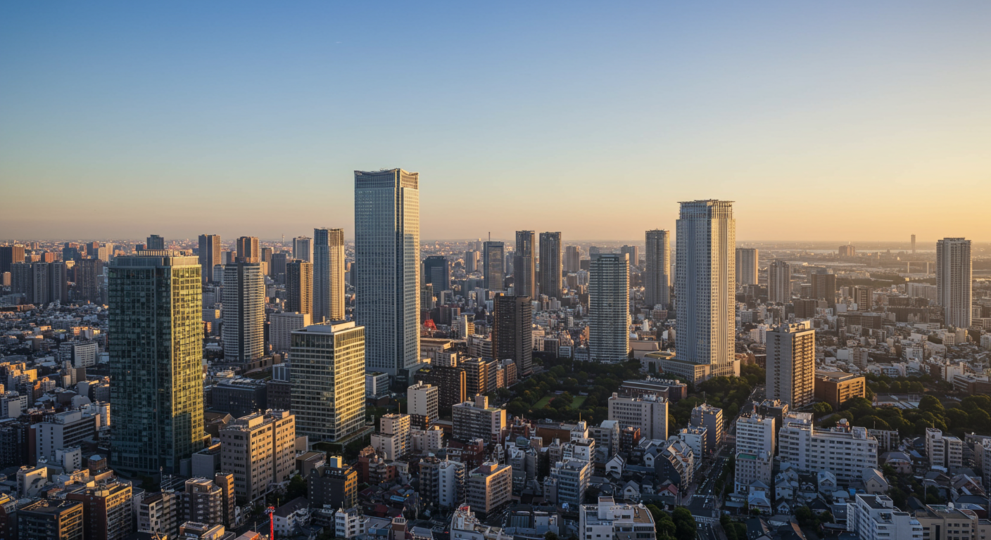 港区の洗練された街並みと高層マンション