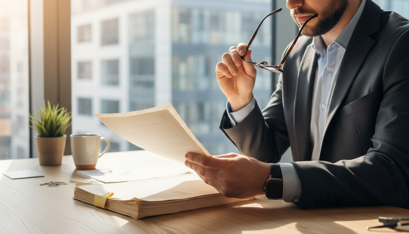 特殊車両通行許可証を確認する様子