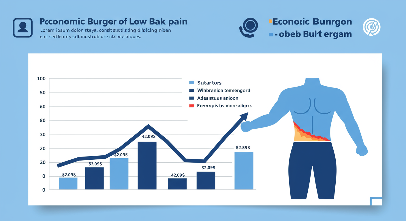 腰痛による経済的負担のグラフ