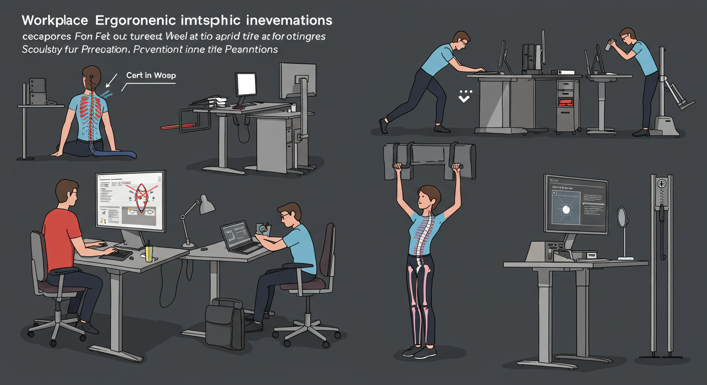 職場における腰痛予防対策の図