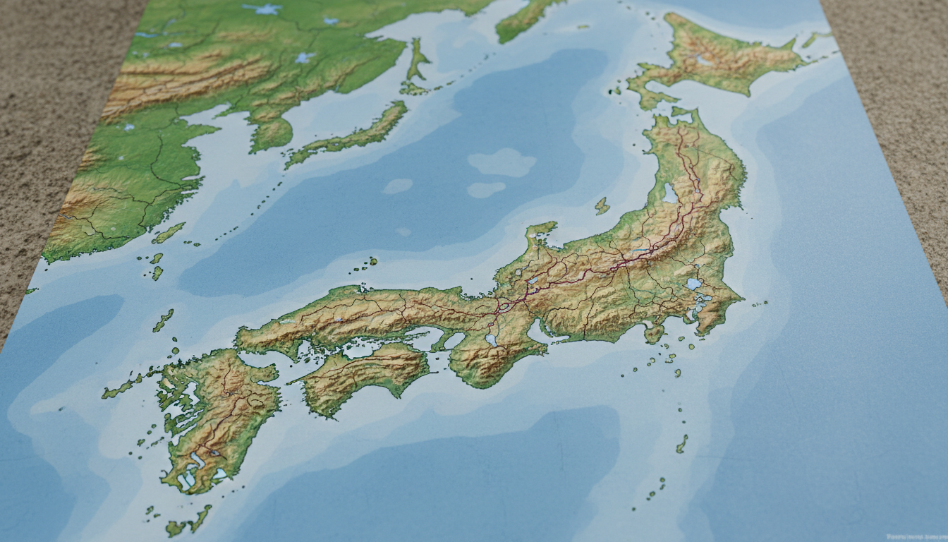 道路管理者の区分を示す地図