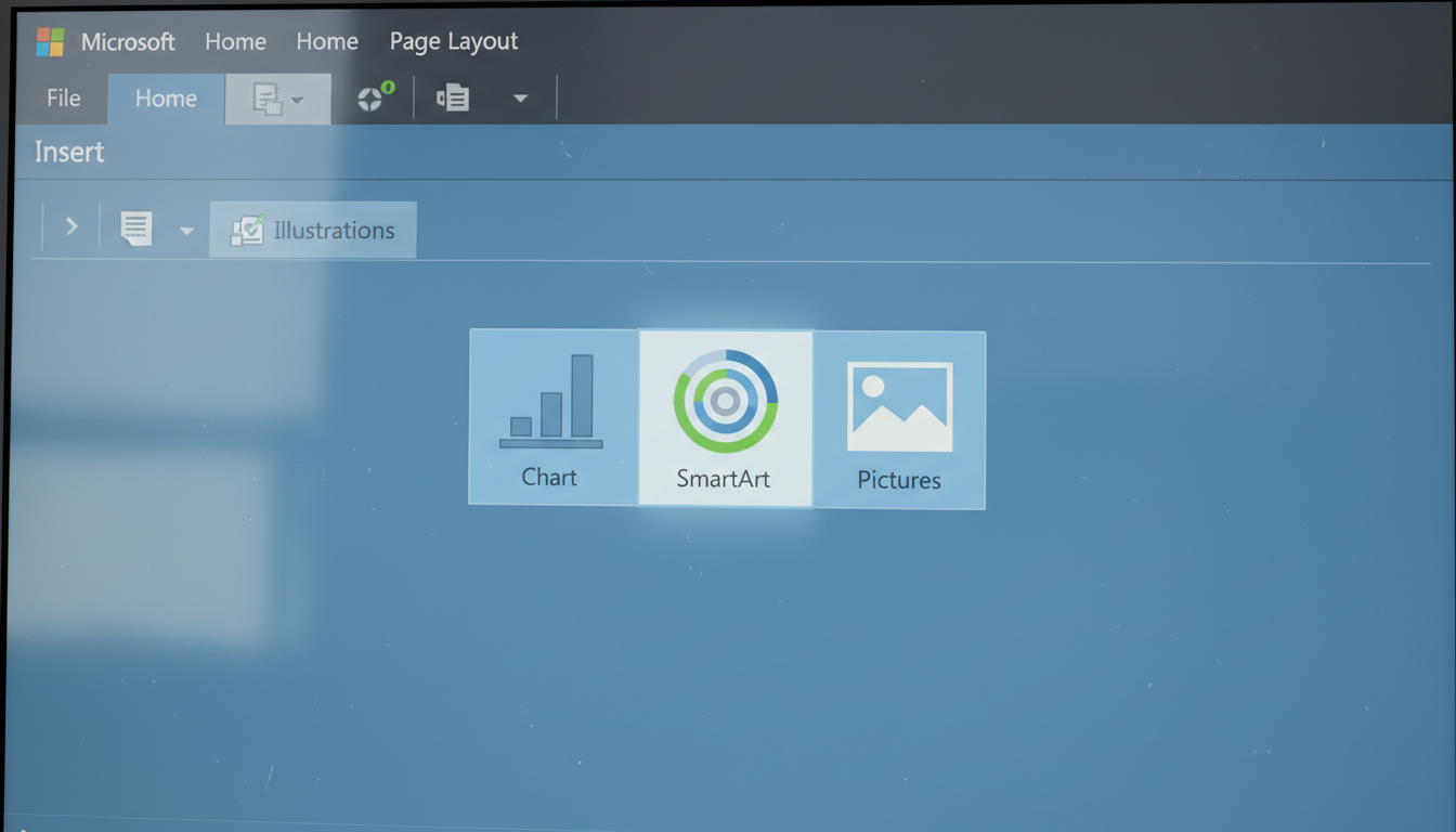 Office図表挿入の基本操作画面