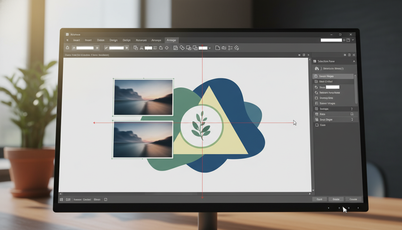 Office画像配置とレイアウト調整