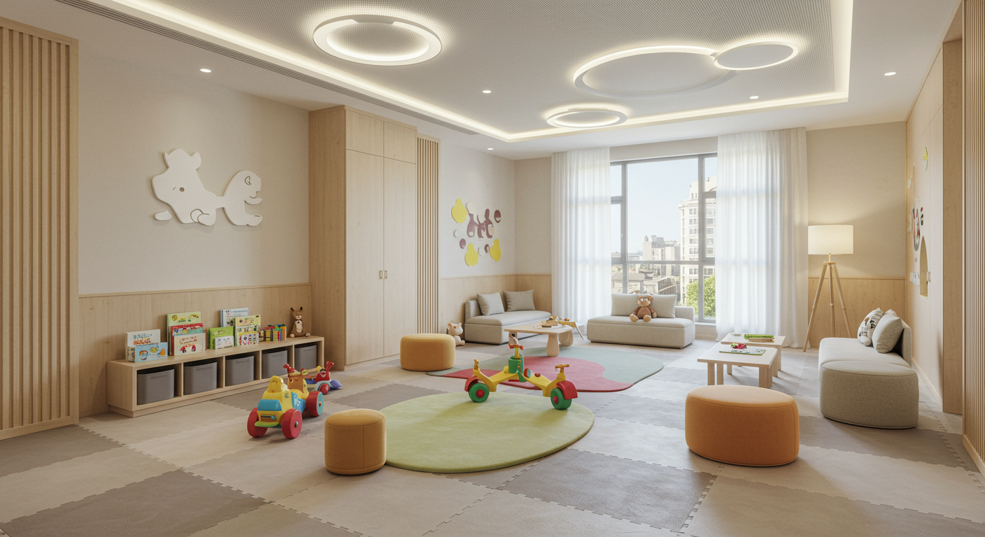 高級マンションのキッズルームと子育て環境