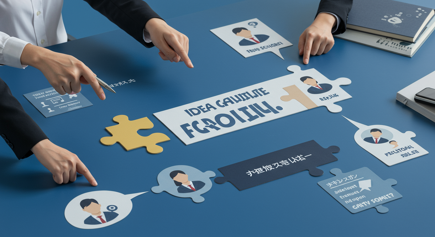 企業が求める人物像を表現したイラスト
