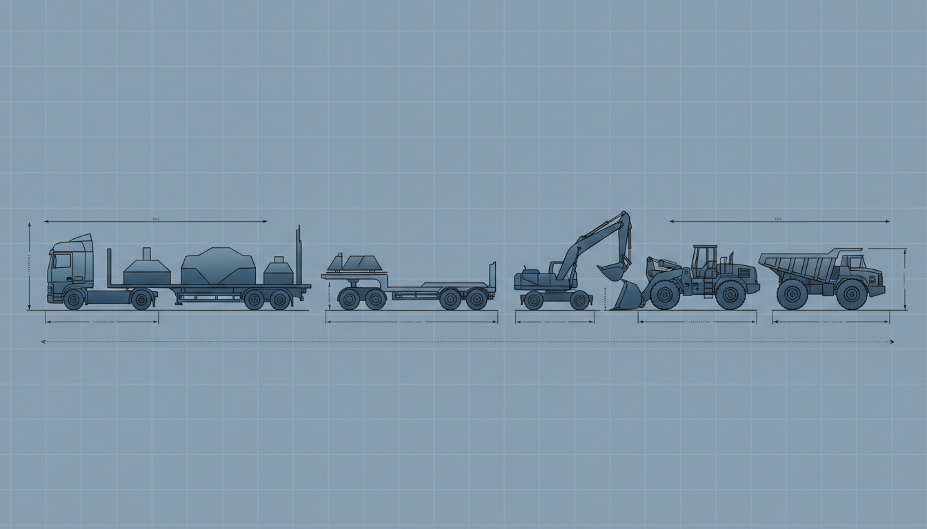 特殊車両の種類と一般的制限値の図解