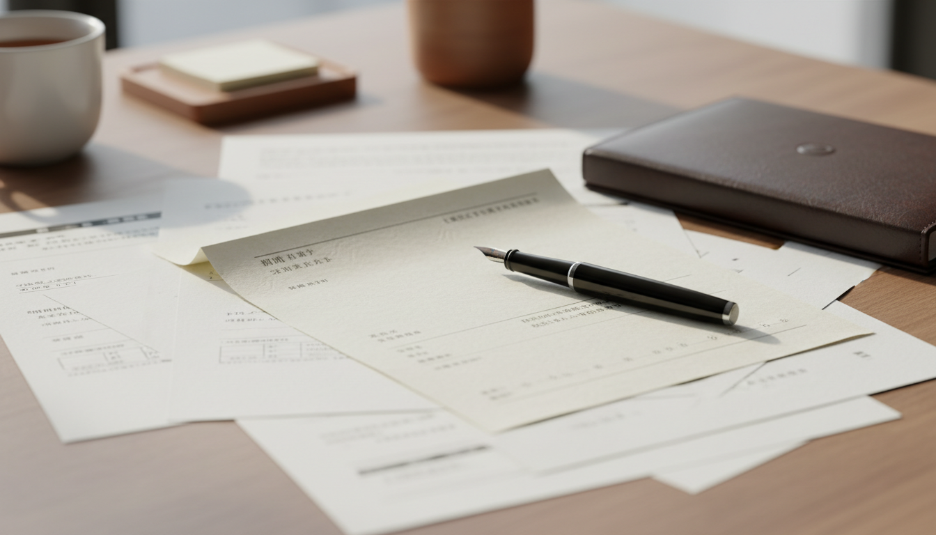 見積書と契約書類