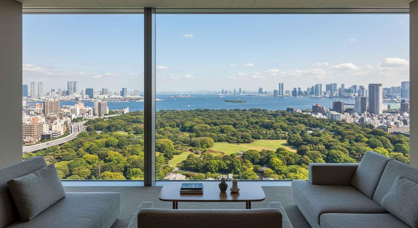 Brillia Tower 浜離宮からの東京湾の眺望