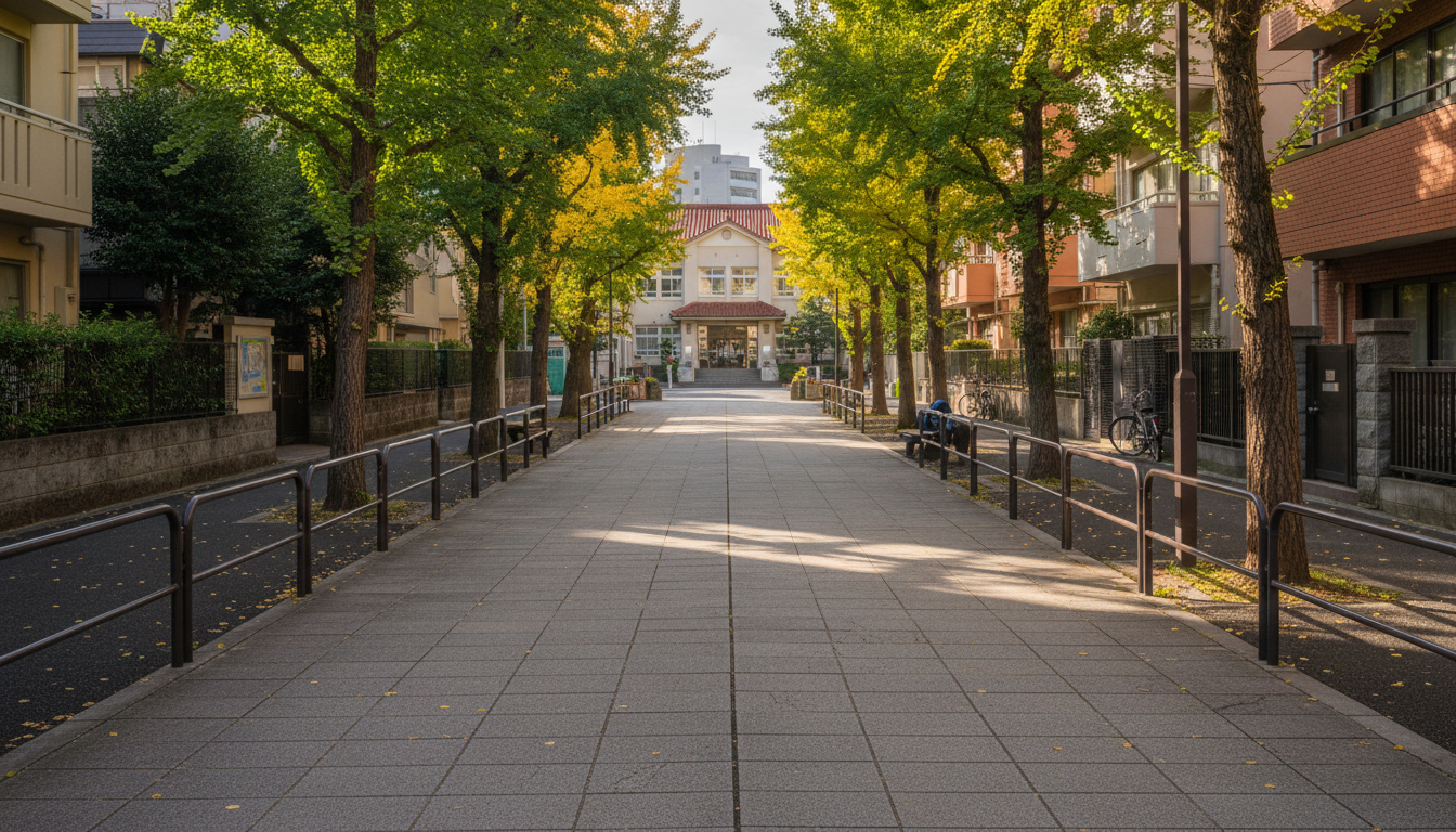 日本橋小学校周辺の安全な通学路と教育施設