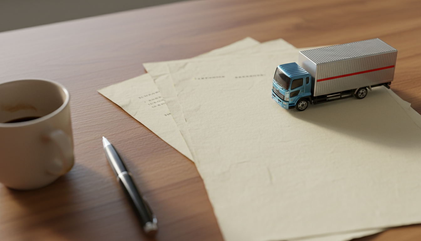 特殊車両通行許可申請に必要な書類とトラック