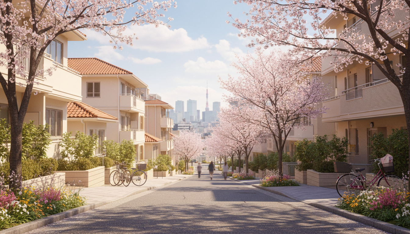 港区三田の街並みと生活風景