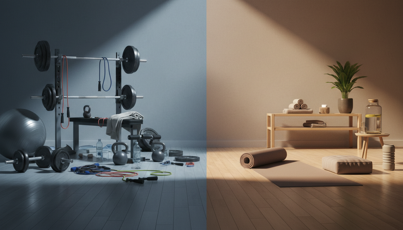 フィットネス疲労理論 休息とパフォーマンスの関係図