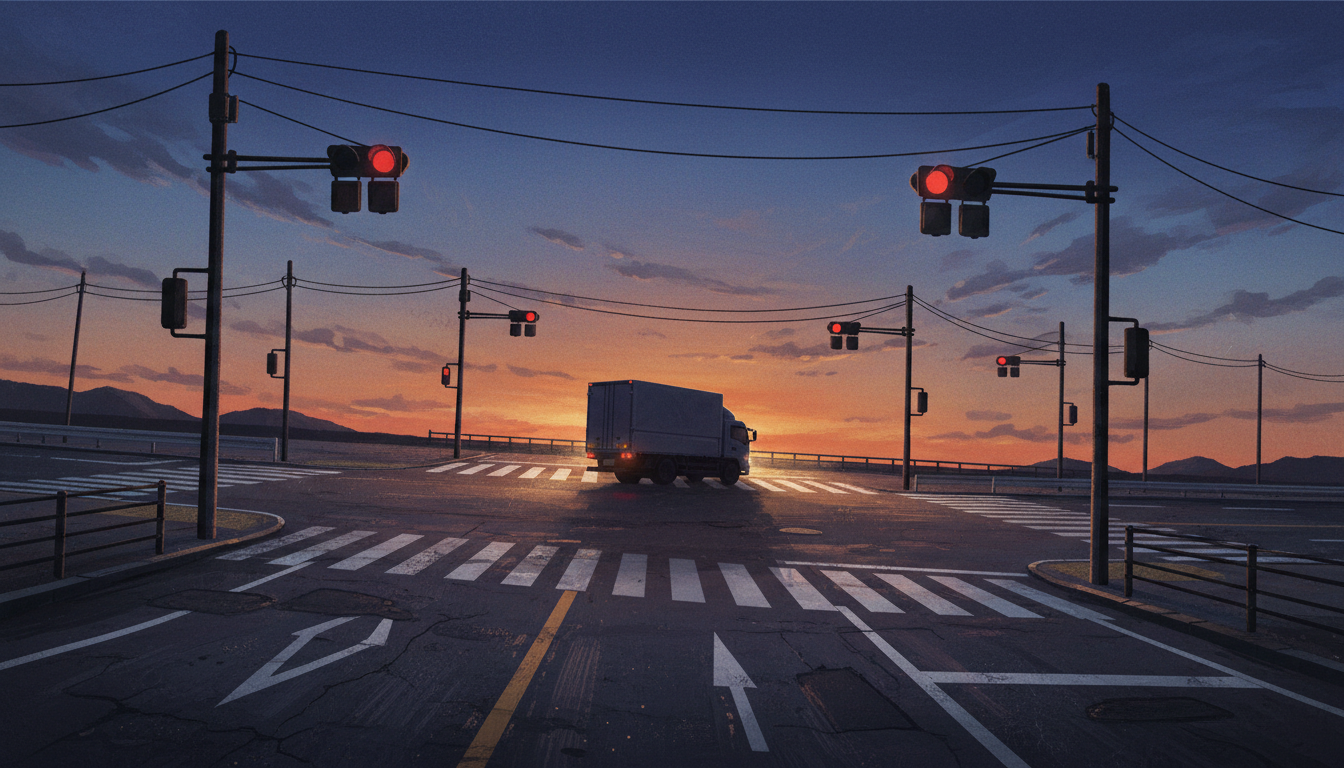 2026年道路交通法改正と特殊車両通行許可の変更点を示すイメージイラスト