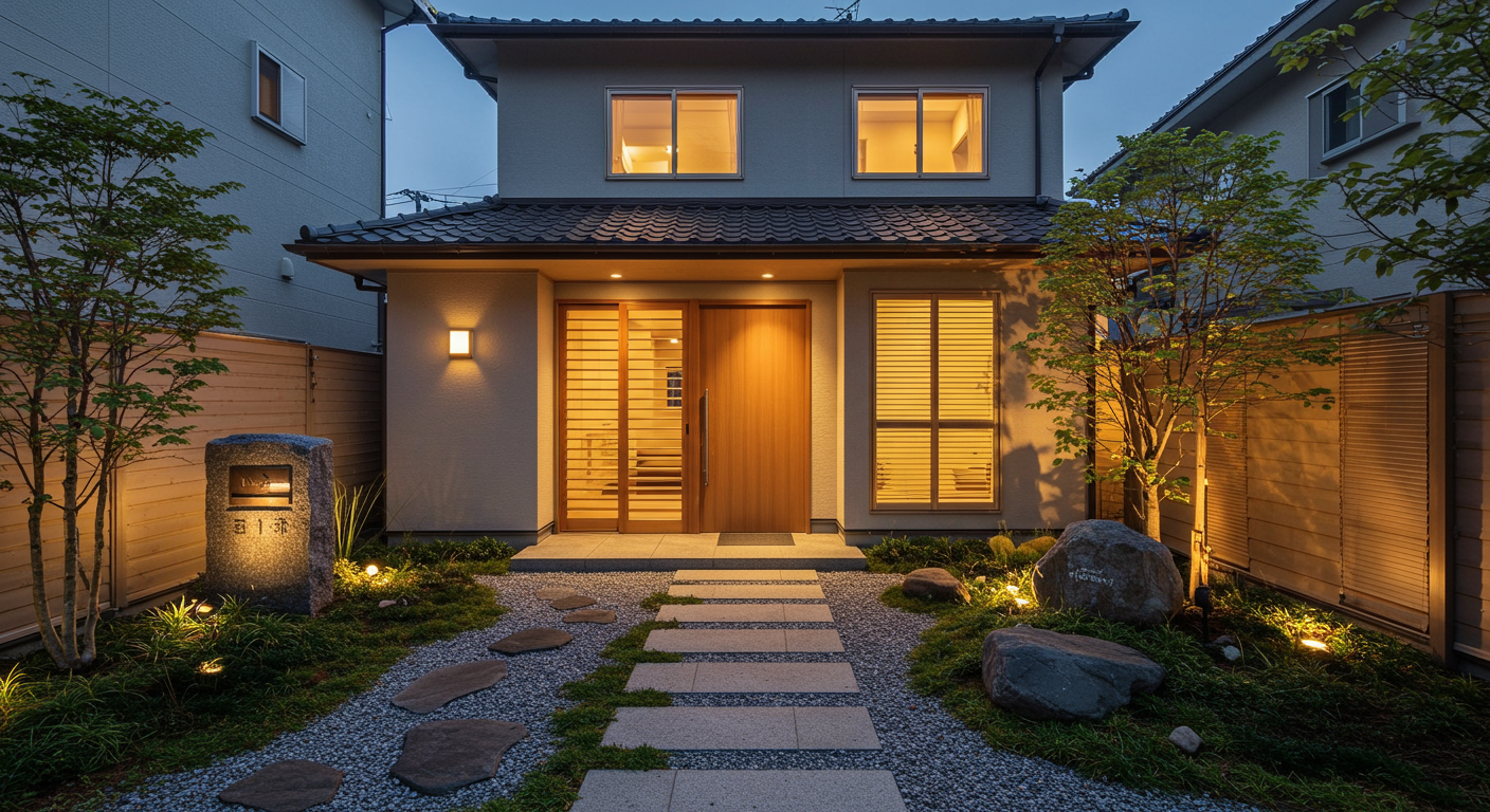 美しい外構デザインの実例写真