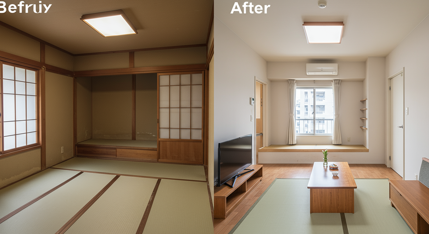芝大門エリアの中古マンションリノベーション事例