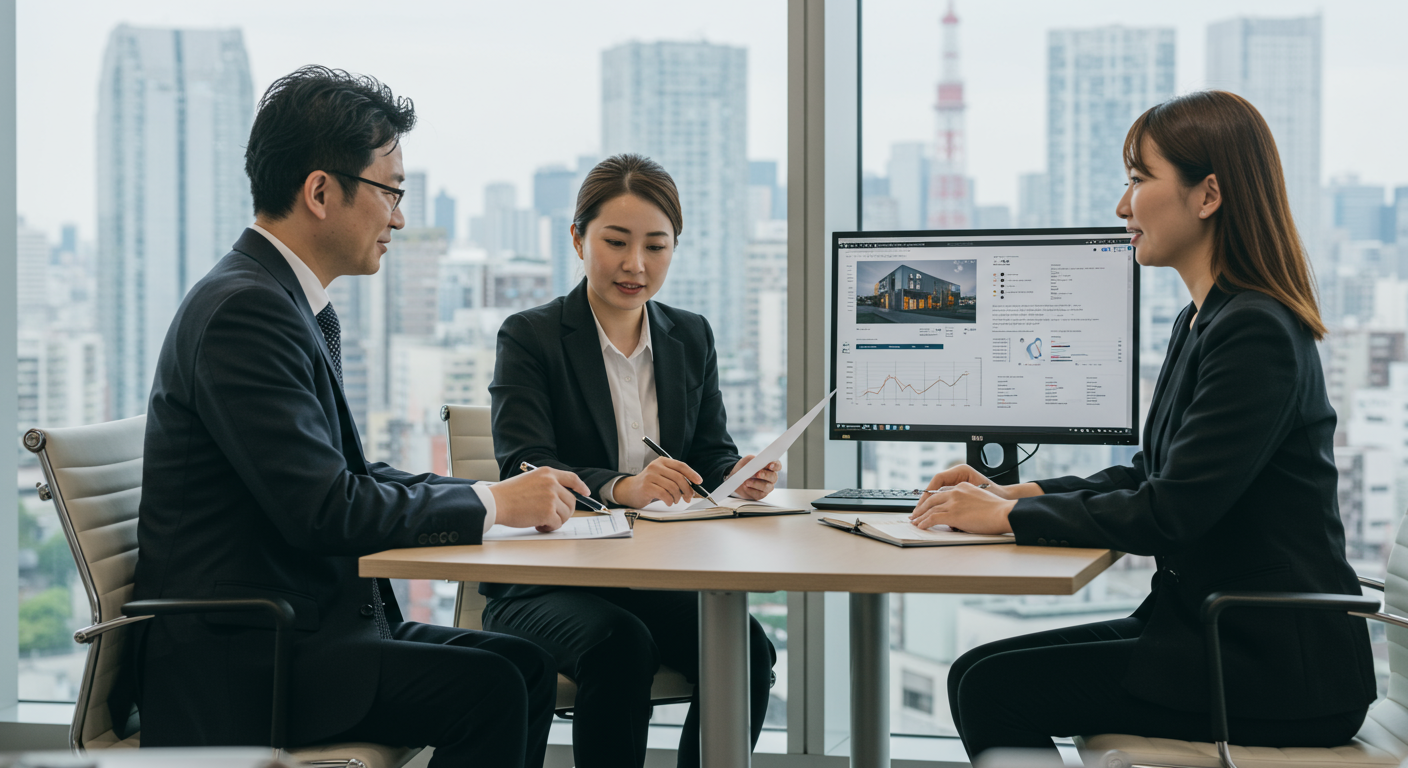 不動産投資のプロフェッショナルとの相談シーン