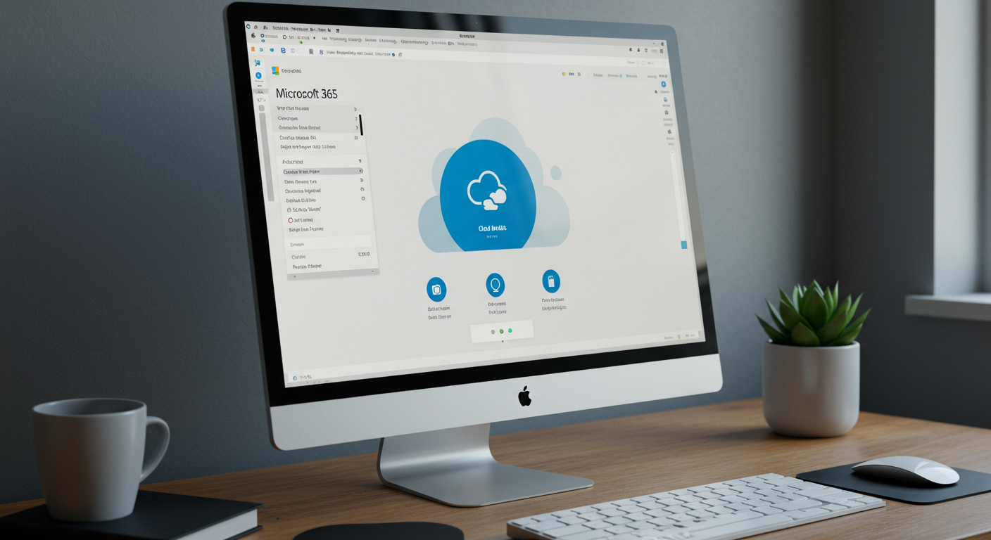 Microsoft 365のサブスクリプション画面とクラウド機能の表示