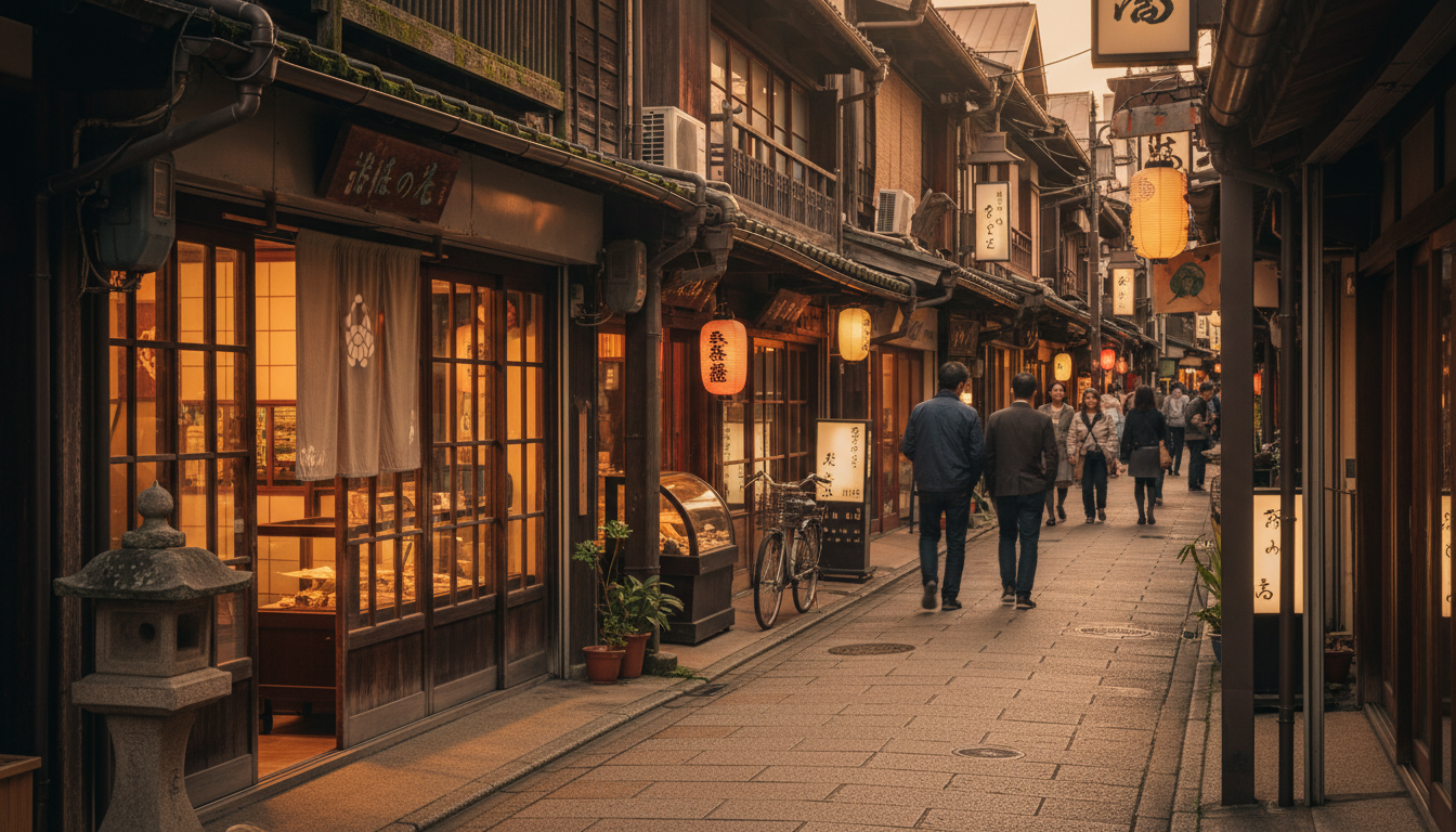 麻布十番商店街の賑わいと落ち着いた住宅街の風景