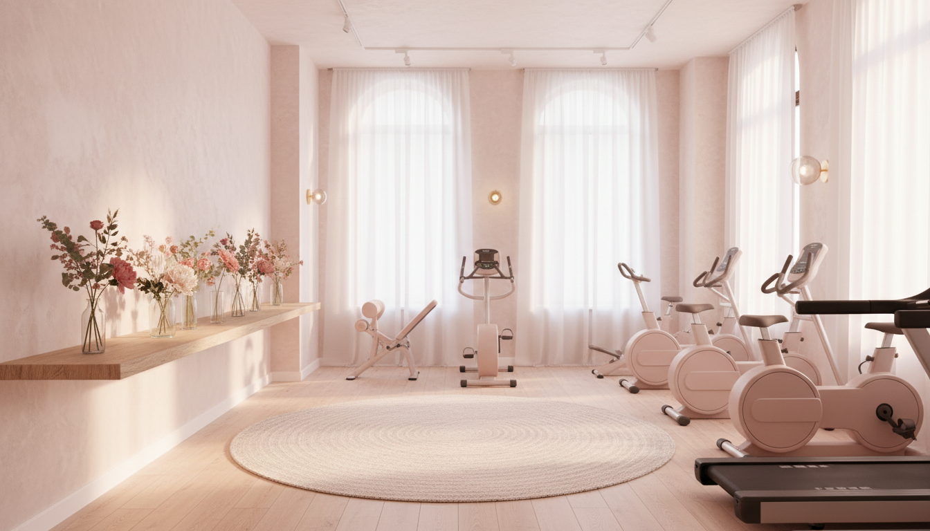 女性専用パーソナルジムで安心してトレーニングする女性のイメージ