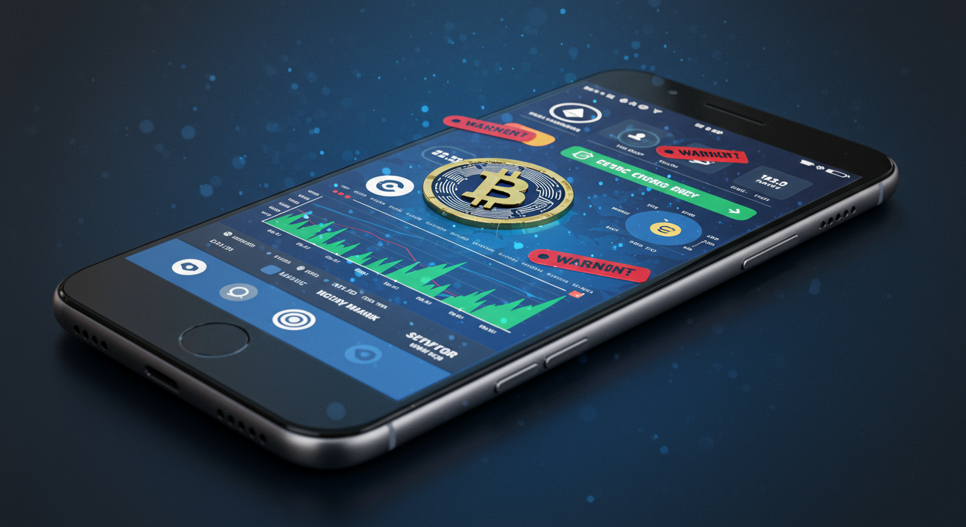 偽の仮想通貨アプリの特徴