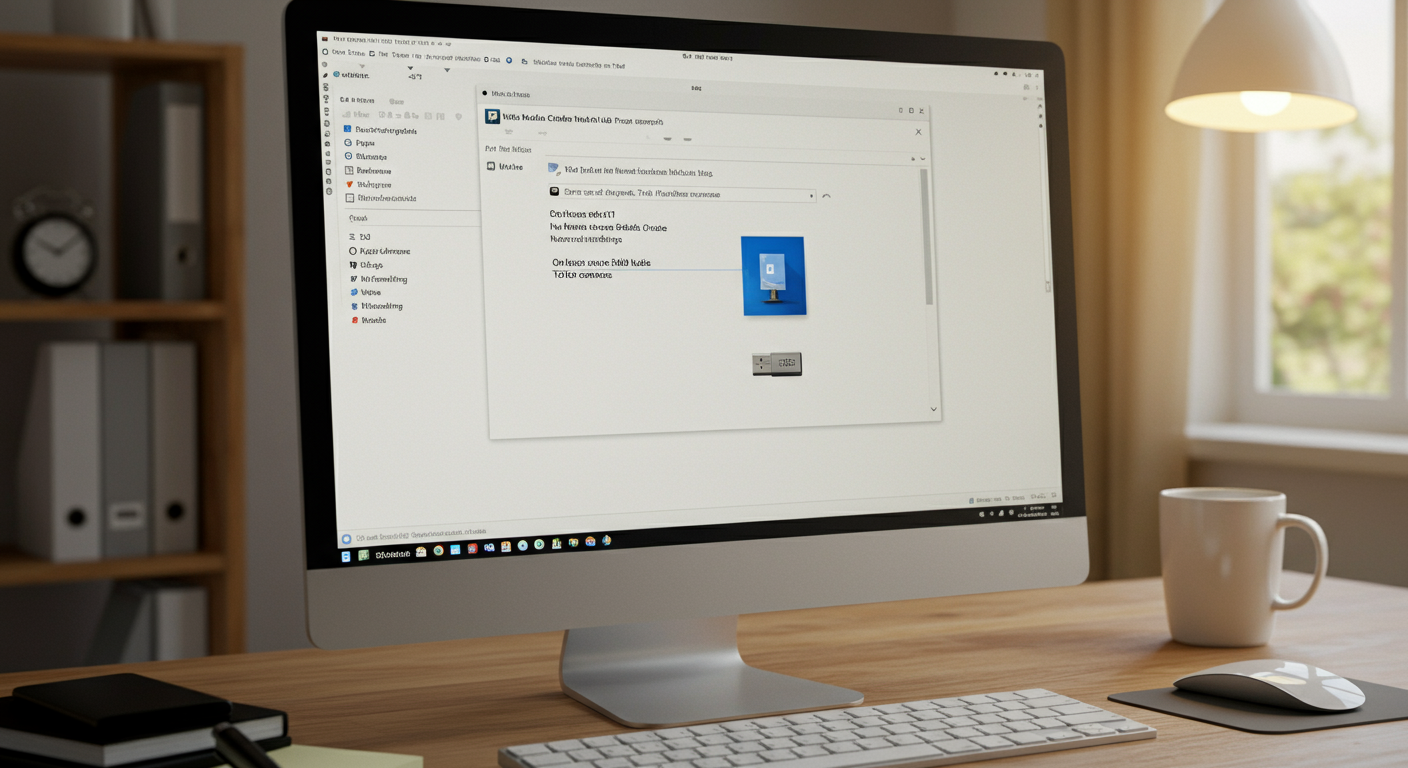 Windows 11インストールメディア作成の様子